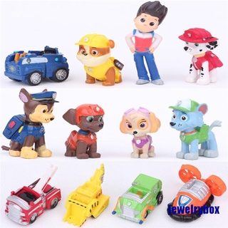 (jewelrybox) 12 Piezas De Moda Nickelodeon Paw Patrol Mini Figuras De Juguete Playset Cake Toppers