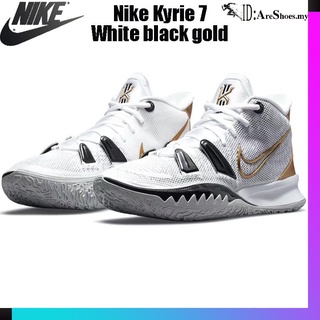 Nike Kyrie 7 Pre Heat Ep Irving 7 (Blanco Negro Oro) Calcetines De Baloncesto OEM Hombres Y Mujeres Zapatos Deportivos CQ9326-101