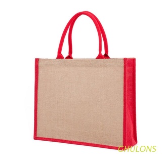 ghulons yute arpillera bolsa de arpillera reutilizable de comestibles bolsas de compras con asas favores bolsa de regalo