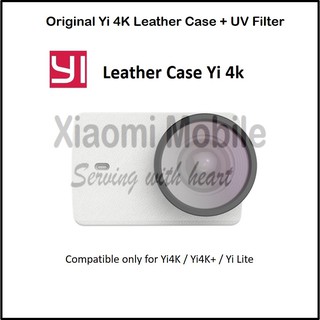 Funda de piel original con filtro UV para Xiaomi Yi 2 4K