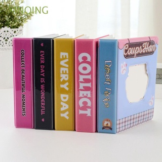XINQING Receipt Storage Photo Album Collect Book Photo Holder Card Holder Hollow Love 64 Pockets 3 Inches Album Kpop Photo Album Business Card Bag Binders Albums Photocard Holder
