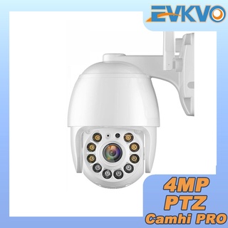 Evkvo - Camhi pro APP 4MP WIFI CCTV cámara impermeable inalámbrica al aire libre PTZ IP cámara CCTV cámara de seguridad