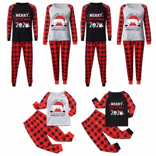 2020 cuarentena navidad pijamas conjunto de manga larga navidad familia coincidencia pijamas conjunto para la familia (1)