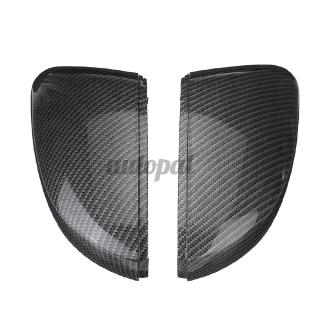 ACE Pair Carbon Style Door Wing Caps Rearview Mirror Cover For VW Polo 6R 6C 2010-17 (8)