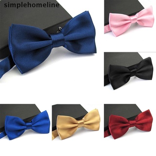 [simplehomeline] Corbata de satén para hombre, diseño clásico, Color sólido, ajustable, caliente