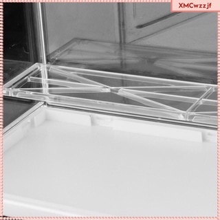 [listo stock] organizador de almacenamiento transparente estantes de almacenamiento estante cubos organizador acrílico vitrina estantes contenedor para (8)
