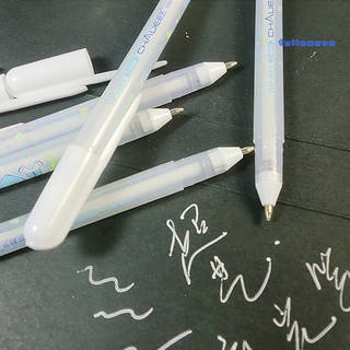 0.8mm tinta blanca álbum de fotos bolígrafo de gel escuela papelería oficina escritura suministros regalo fullemove