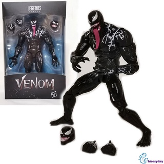 Marvel Legends Series / Spiderman / Venom Figuras de acción coleccionables de 6 pulgadas . HICO