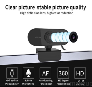1080P Auto Focus Webcam micrófono incorporado de alta gama de videollamadas cámara de ordenador periféricos cámara Web para PC/Laptop maquillaje