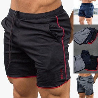 verano de los hombres casual pantalones cortos slim fit gimnasio deporte pantalón jogger sudor playa pantalones cortos