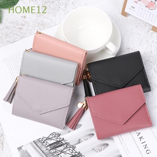 HOME12 Fashion Short Wallets Zipper Purses Women Clutch Card Holder Female Purse Tassel Wallet PU Leather Large Capacity Multifunction Coin Purse/Multicolor