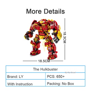 Compatible Lego Vengadores Ironman Iron Man Marvel Hulkbuster Lepin Mecha Guerra Máquina Bloques Robot Niños Anti-Hulk (2)