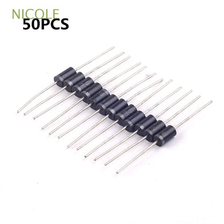 nicole inserción directa diodo in5408 componentes rectificador 3a 1000v 50pcs 1n5408 do-27 durable kit electrónico/multicolor