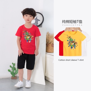 8 Colors Kids Clothing Short Sleeve MineCraft Cute Cartoon Cotton T shirt Kids TEE 0-10 Years (4)