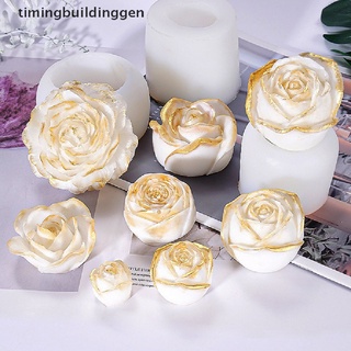 Timingbuildinggen 3D Flower Shape Silicon Mold DIY Epoxy Resin Rose Flower Craft Jewelry Making TBG