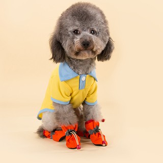 Prettyhomes botas protectoras impermeables para perros/gatos/zapatos antideslizantes/cachorros/mascotas (5)