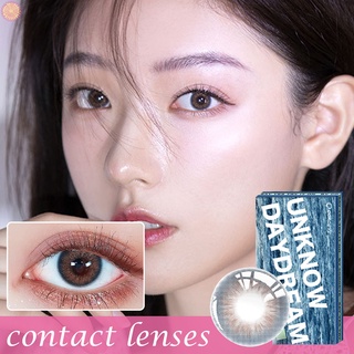 2 piezas/par de lentes de contacto de ojos de color Natural brillante/uso mensual ultrafino