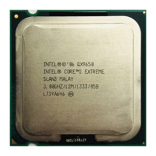 Intel core 2 Extreme QX6700 QX6850 QX6800 QX9650 QX9770 Quad-core X6800 procesador de cpu de doble núcleo L2=12M 1333 LGA 775