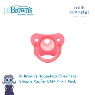 Dr BROWN'S HAPPYPACI chupete de una pieza 0M + 1 paquete/bebé cuatro