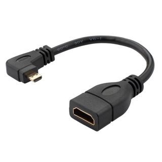Adaptador de Cable micro HDMI a HDMI hembra HD para teléfono/tableta/gran cabeza tipo D/puerto HDMI miniatura