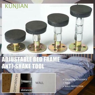 kunjian soporte telescópico autoadhesivo fácil de instalar estabilizador cama cabecero tapón herramienta hogar sujetadores hardware marco de cama muebles ajustable soporte fijo