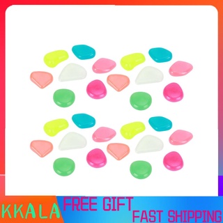 Kkala 700 piezas de piedra brillante coloridas fluorescentes piedras luminosas para jardín, decoración de pasarela