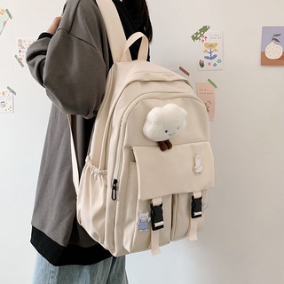 Versión Coreana Simple ulzzang Schoolbag ins Estilo Mochila Mujer Estudiante Universitario Mori Harajuku Capacidad De La Escuela Secundaria