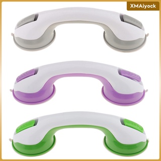 [xmaiyock] 3 piezas de succión ayudando a la manija de la taza de seguridad barra de agarre barandilla para baño ducha verde gris púrpura