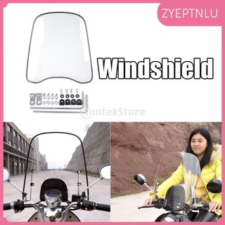 Escudo Universal para parabrisas transparente de motocicleta para motocicleta Racer (8)
