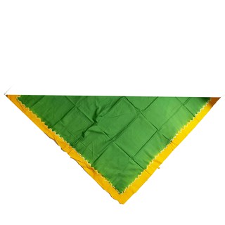 Verde Jump Udeng tela con amarillo Tie Dye Tumpal