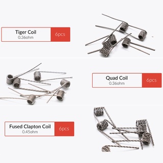PIRATE COIL 48 A1 Tool Prebuilt Alien Fused Clapton Mix Coil for RDA RBA (5)