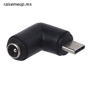 r.mx 5.5x2.1mm codo hembra a tipo c macho adaptador para powerbank/tablet /teléfono móvil