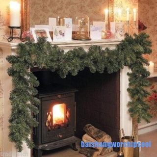 BA-mx Luxury 2.7M X 25CM Thick Mantel Fireplace Christmas Garland Pine Tree Daily