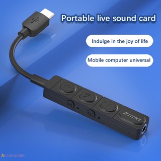 tipo c tarjeta de sonido a 3,5 mm jack audio micrófono adaptador de auriculares para macbook pc portátil teléfono celular tarjeta de sonido ac