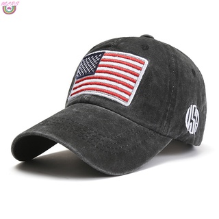 Ms gorra de béisbol bandera americana impresión gorra Casual protección solar sombrero de algodón portátil todo-partido para hombres y mujeres