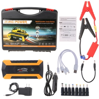 men.mx 89800mAh 4 USB Portable Car Jump Starter Pack Booster Charger Battery Power Bank