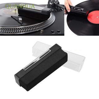 QUANHUA Useful CD Brush Cleaner Cleaning Brush Dust Brush with Small Brush Player Accessory Carbon Fiber Anti Static CD / VCD Turntable Phonograph Vinyl Record/Multicolor