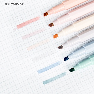 gvrycqoky 6 unids/set niños papelería color caramelo fluorescente rotuladores resaltador mx