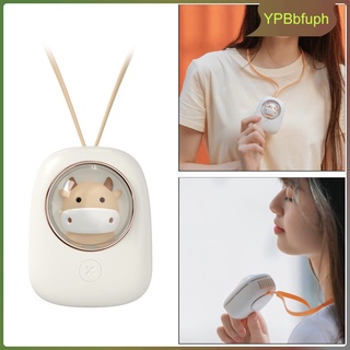 Portable Hanging Neck Fan Wearable Personal Fan Battery Operated USB Rechargeable 3 Speed Mini Handheld Necklace Fan for
