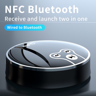 tteen Receptor compatible Con Bluetooth Transmisor 15m BT 5.0 Inalámbrico NFC 3.5 Mm AUX Jack RCA Adaptador De Audio Óptico De Música Para PC TV Kit De Coche Altavoz (3)