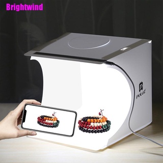 [Brightwind] Mini caja de luz plegable para estudio de fotografía 2LED/Kit de fotos de fondo