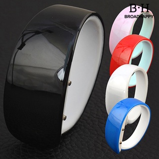 reloj de pulsera deportivo casual con banda de silicona digital led de color caramelo unisex