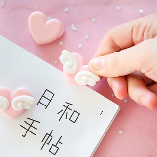 Clips de amor rosa decorativo clips de papelería clips de prueba carpetas de papel suministros escolares (4)