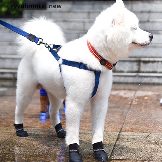 [EUMX] 4 Pzs Botas De Goma M/XXL Antideslizantes Impermeables Colores Caramelos Zapatos De Lluvia Para Mascotas (5)