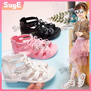 [Suge]talla 26-35 niña sandalias niños bebé moda princesa sandalias Casual romano zapatos