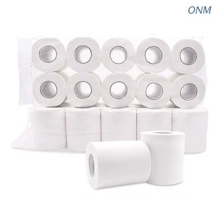 Onm 12/10 rollos de papel higiénico blanco, suave suave serie profesional Premium de 4 capas