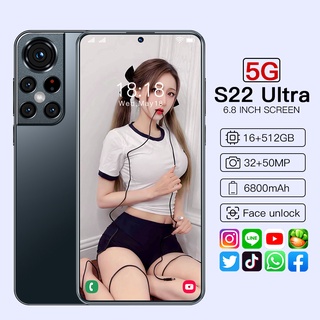 Samsung S22 Ultra teléfono móvil 6,8 pulgadas 5G smartphone Android 11.0 (1)