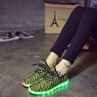 Tenis/zapatos luminosos Led luminosos Usb recargables con cordones 0510 (7)