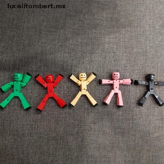 【lucaiitombert】 2 Pcs Random Color Stikbot Screen Animation Toys Shed Dolls with Sucker Toys [MX]