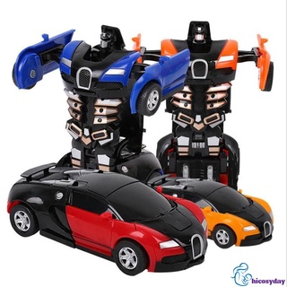 transformación de choque coche deformación robot transformar coche transformador coche deporte vehículo modelo figuras de acción juguetes para niños hicosydayh